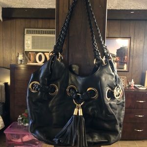 Michael Kors Braided Grommet large shoulder bag